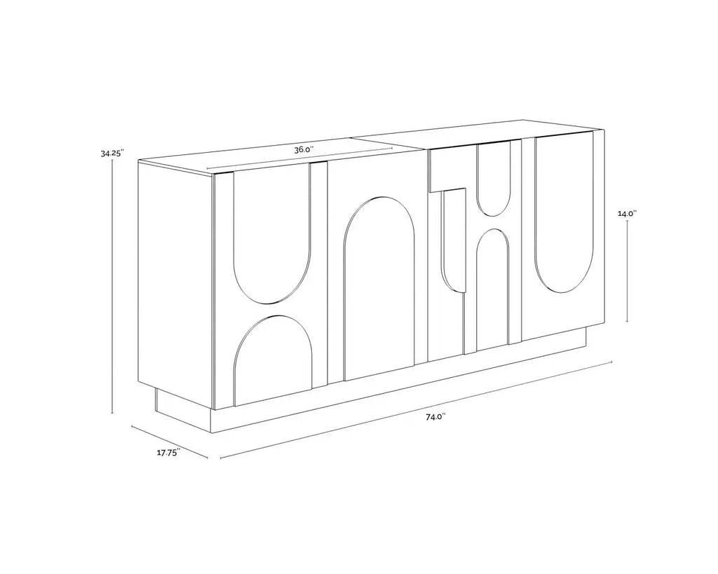 SUNPAN COVE SIDEBOARD - BLACK 111419