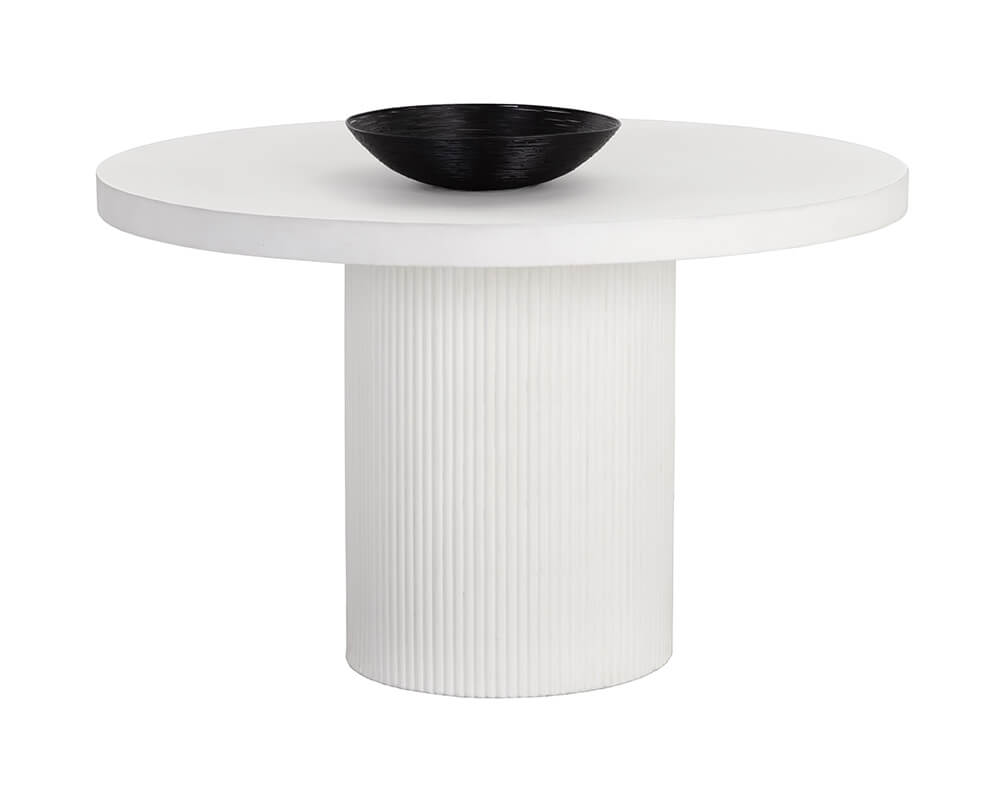 SUNPAN Nicolette Dining Table - White - 55" 109643