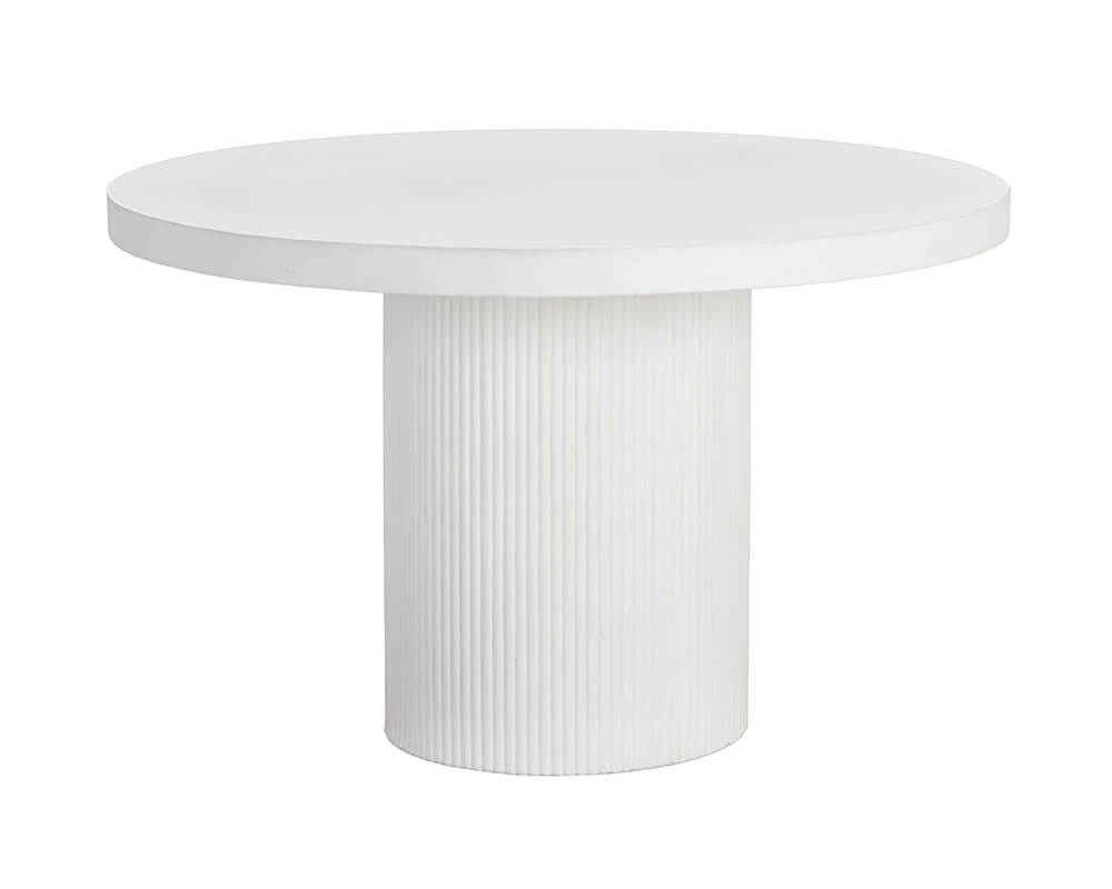 SUNPAN Nicolette Dining Table - White - 55" 109643