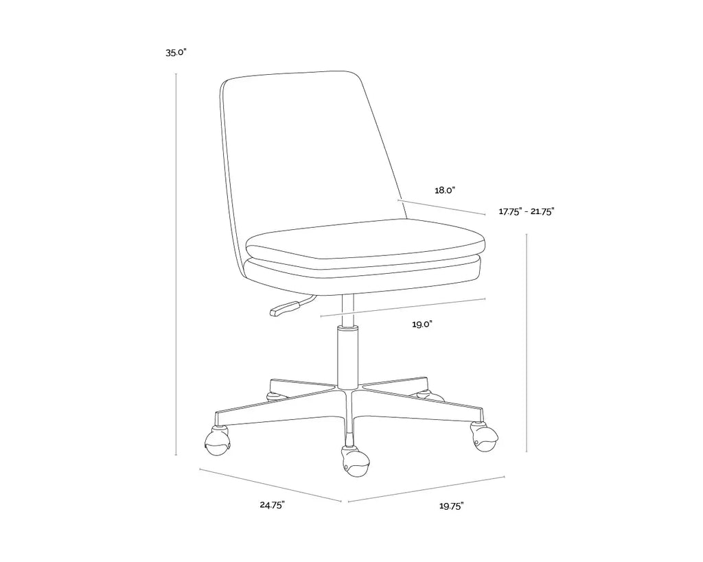 SUNPAN BERGET OFFICE CHAIR - BERGEN OLIVE 112047