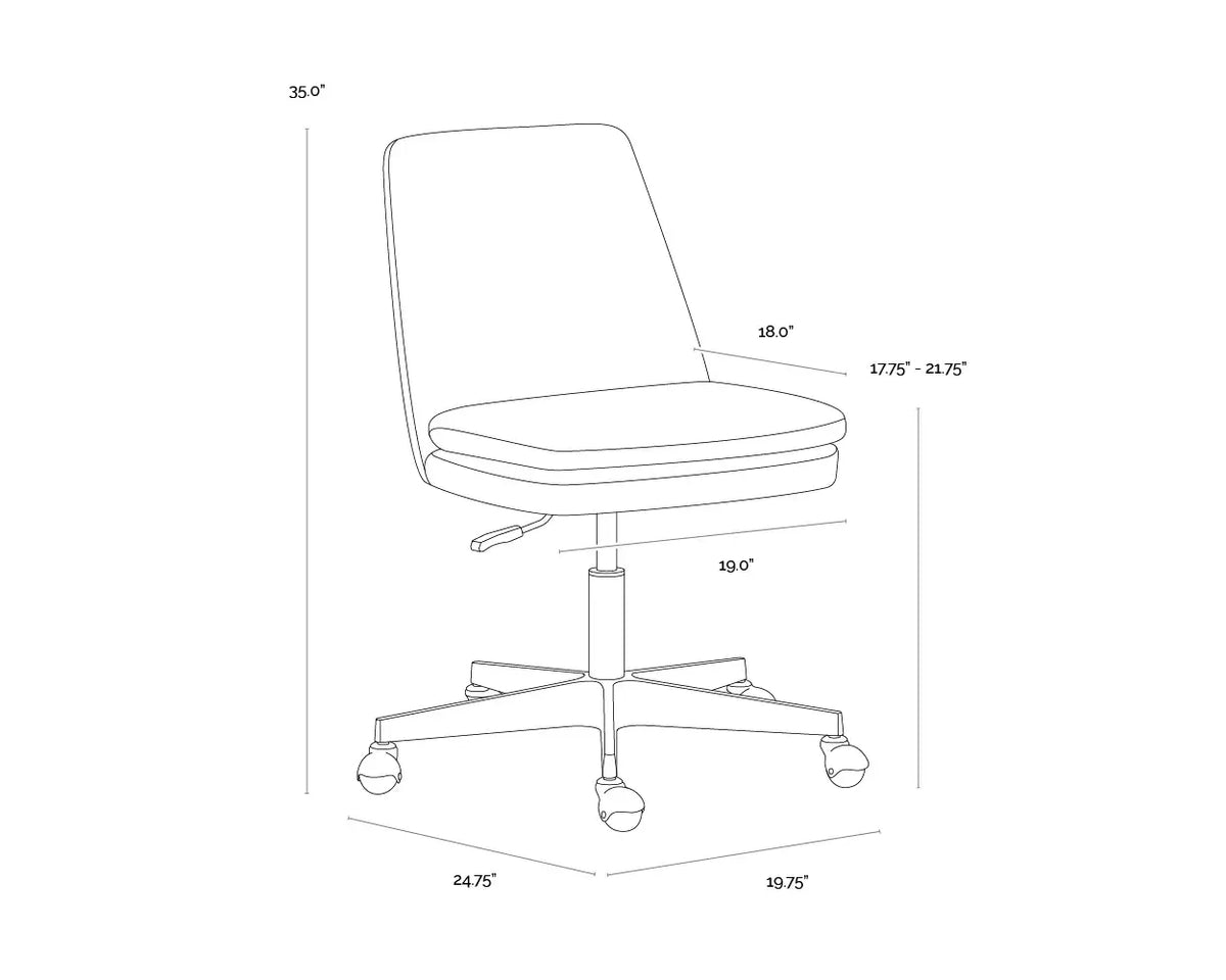 SUNPAN BERGET OFFICE CHAIR - BERGEN OLIVE 112047