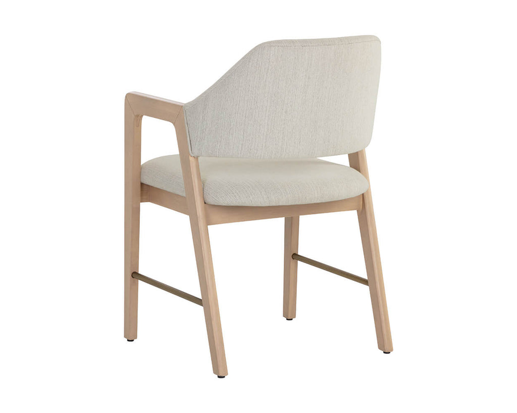 SUNPAN Milton Dining Armchair - Light Wash - Mina Ivory 109808