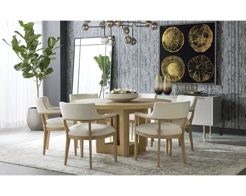 SUNPAN Elma Dining Table - 60" Natural 110551