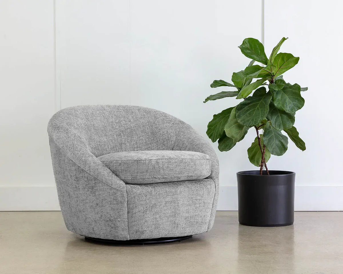 SUNPAN Bliss Swivel Lounge Chair Husky Grey 109892