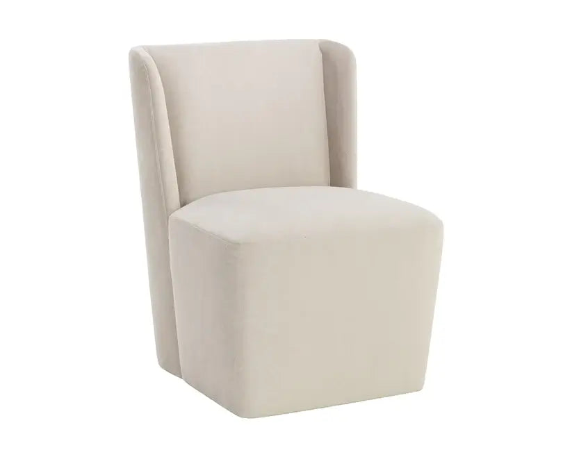SUNPAN Amita Wheeled Dining Chair Piccolo Prosecco 109898