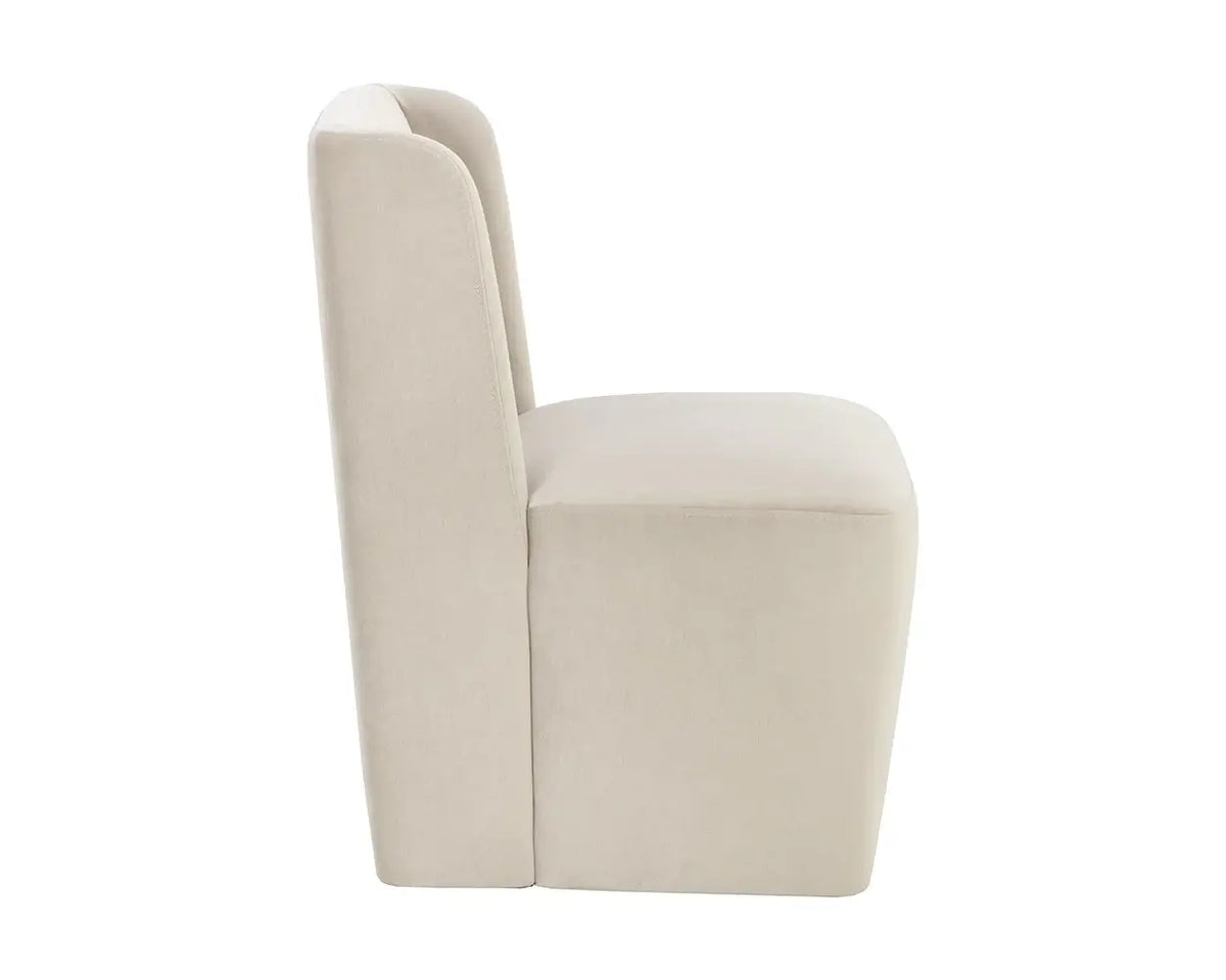 SUNPAN Amita Wheeled Dining Chair Piccolo Prosecco 109898