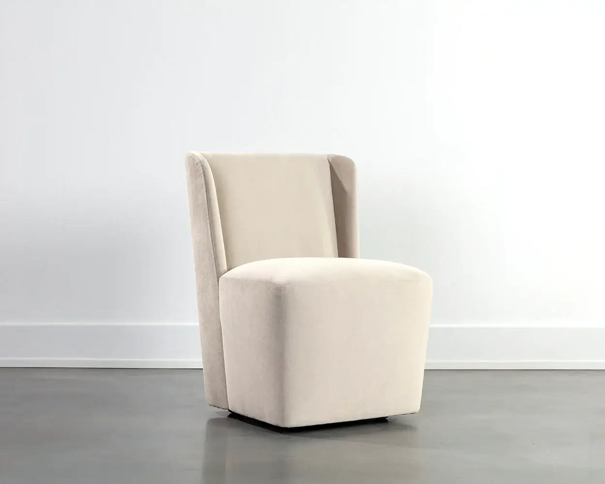 SUNPAN Amita Wheeled Dining Chair Piccolo Prosecco 109898