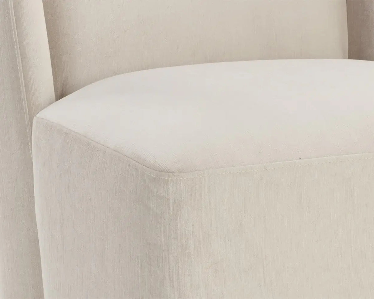 SUNPAN Amita Wheeled Dining Chair Piccolo Prosecco 109898