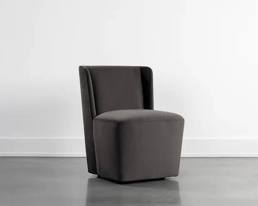 SUNPAN Amita Wheeled Dining Chair Piccolo Pebble 109899