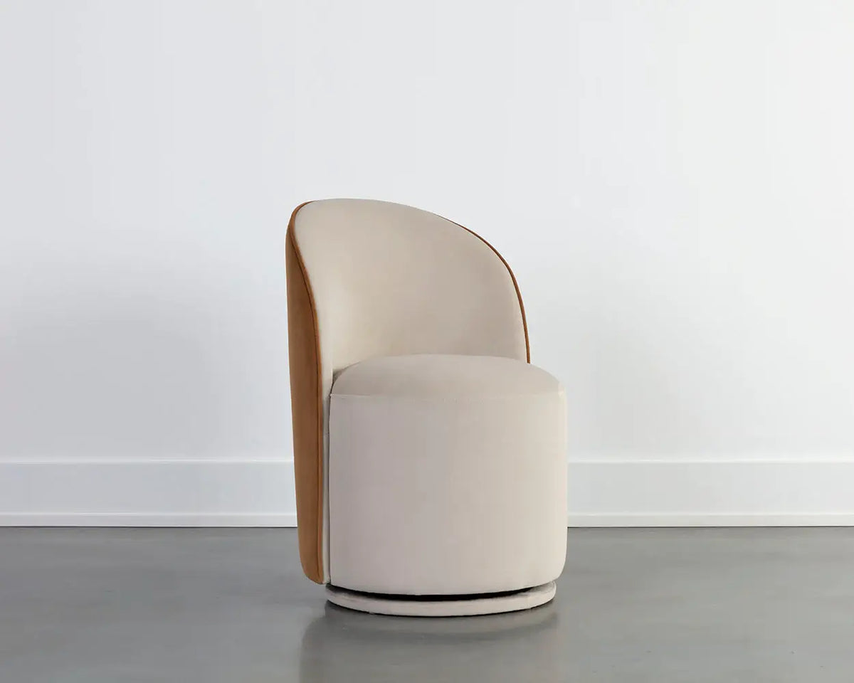 SUNPAN Cavoli Swivel Dining Chair Taupe 109915