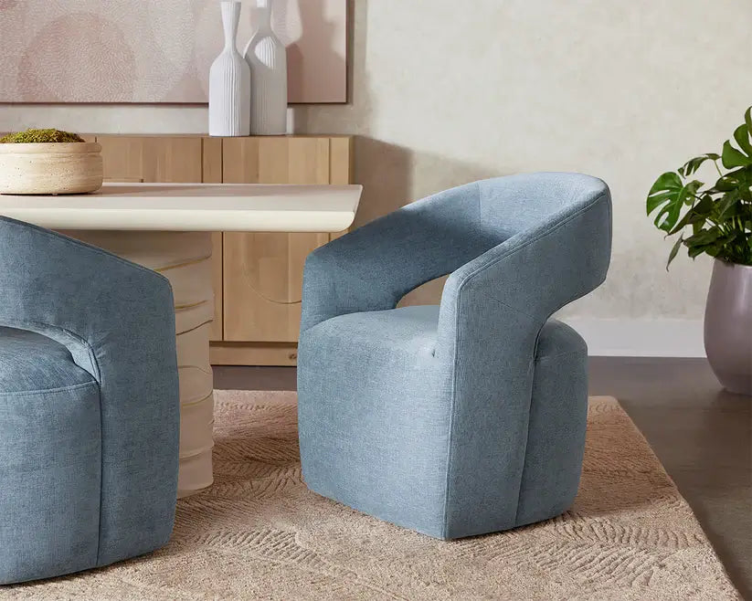 SUNPAN LLORET WHEELED DINING ARMCHAIR ICEBURG 109918