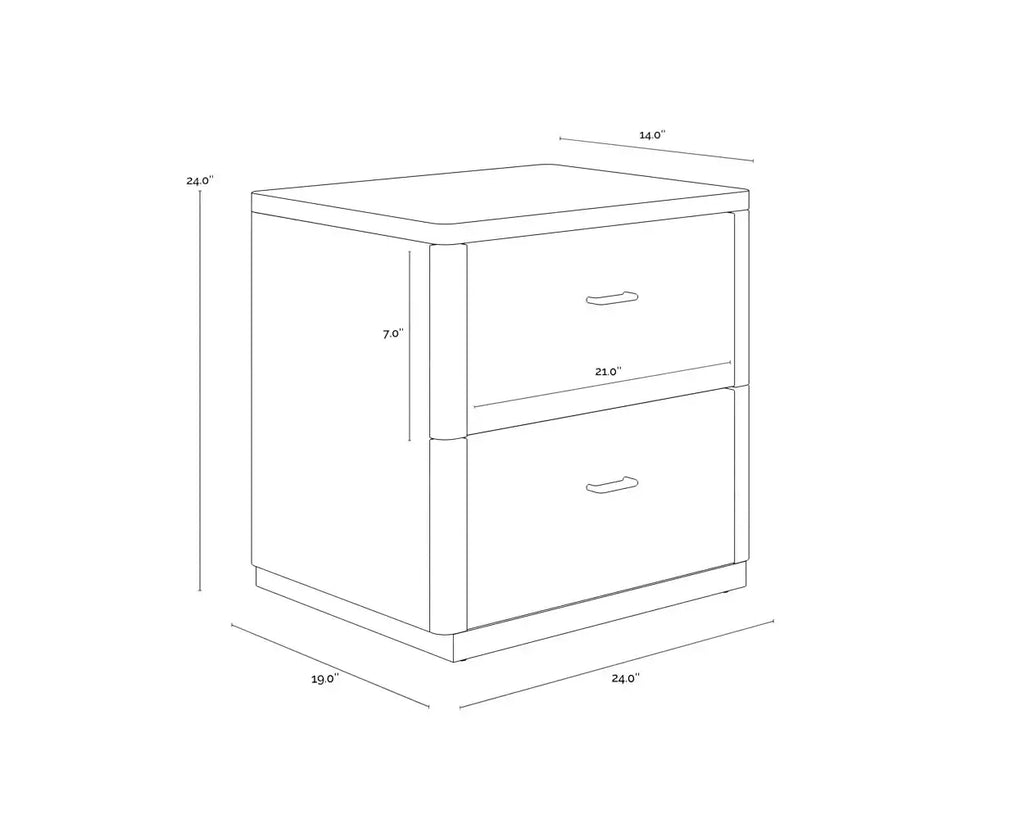 SUNPAN ETIENNE NIGHTSTAND BLACK 111314