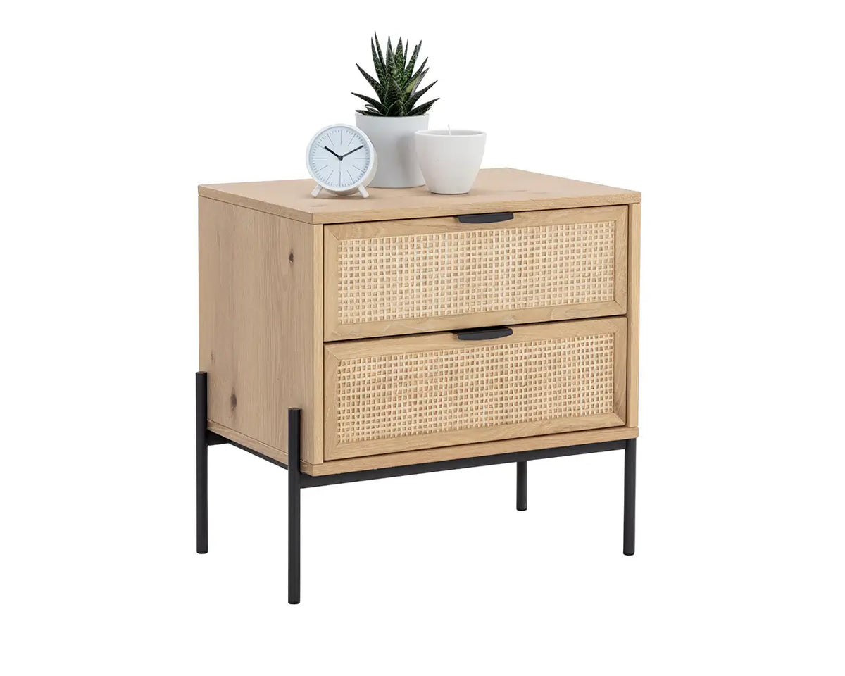SUNPAN Avida Nightstand Rustic Oak 110134