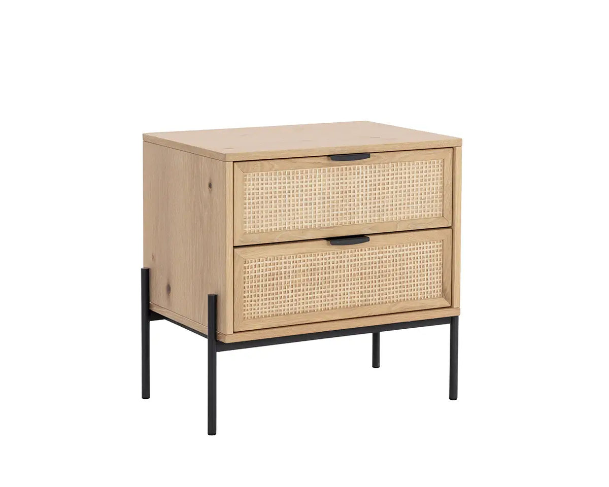SUNPAN Avida Nightstand Rustic Oak 110134