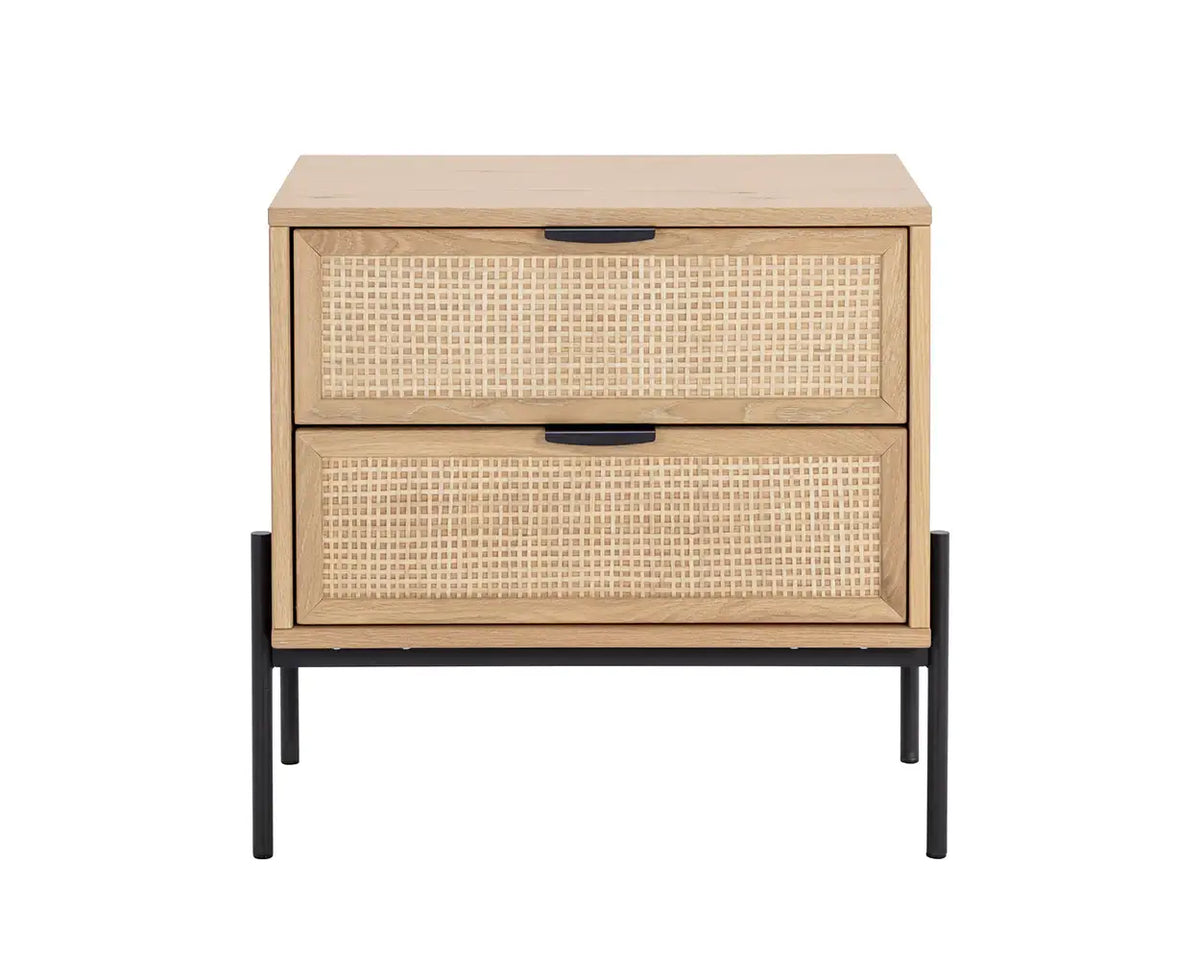 SUNPAN Avida Nightstand Rustic Oak 110134