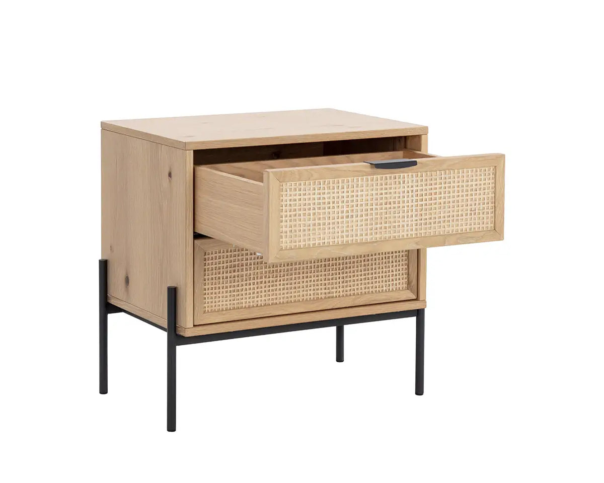 SUNPAN Avida Nightstand Rustic Oak 110134