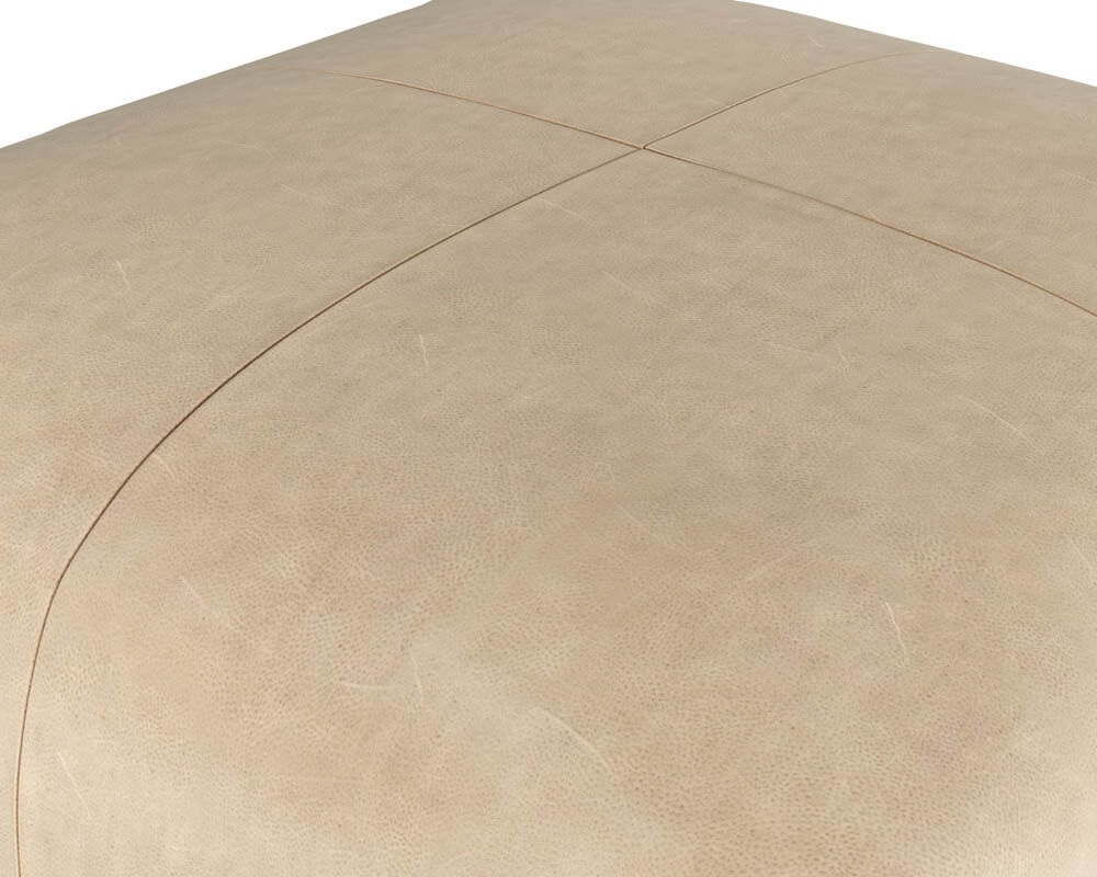 SUNPAN Elio Ottoman - Latte Leather 110145