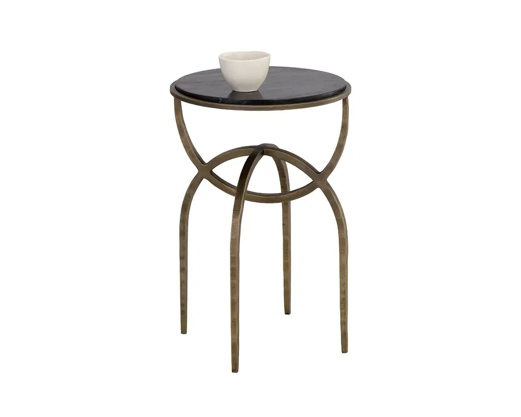 SUNPAN  Alicent End Table Black Marble 110190