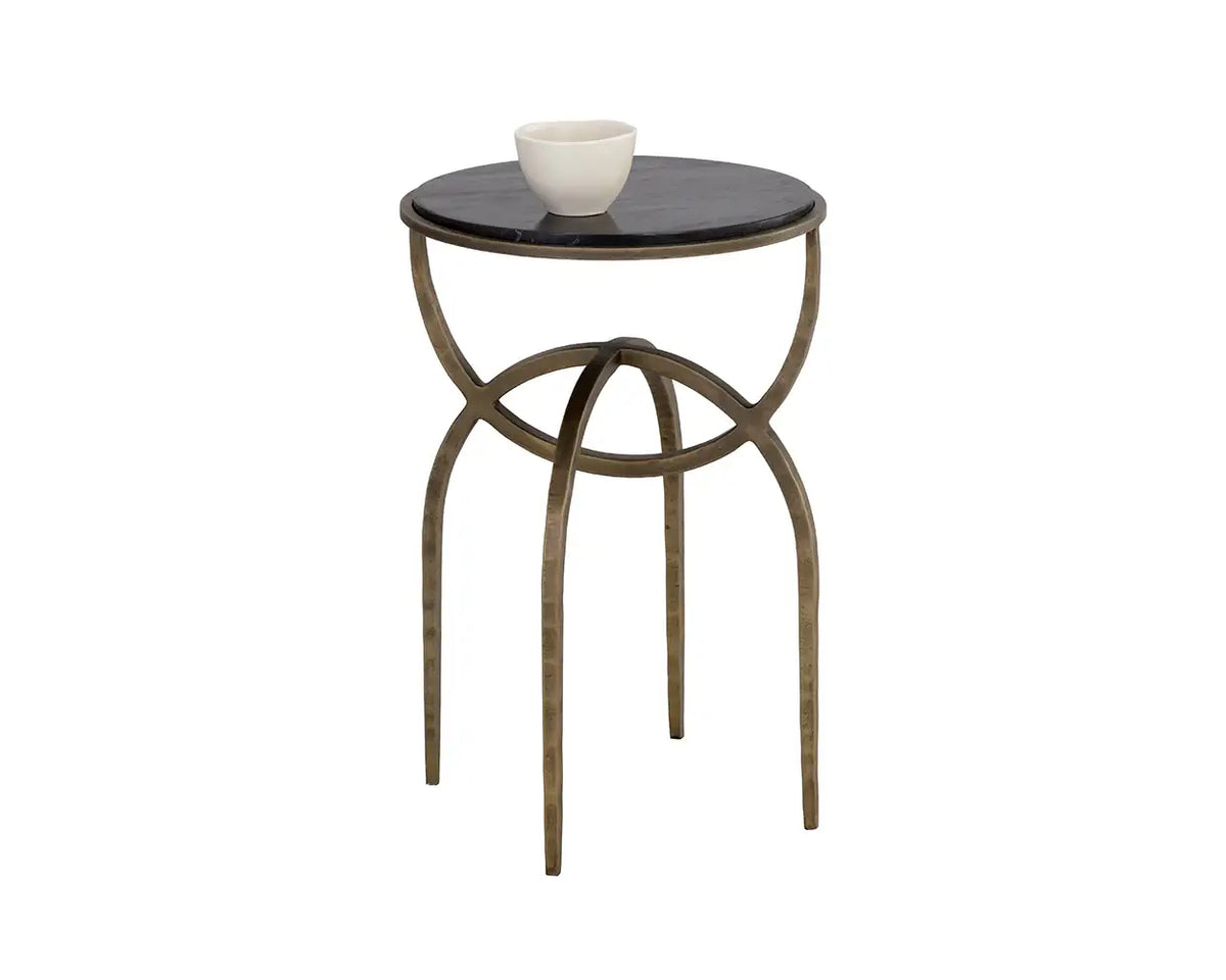 SUNPAN  Alicent End Table Black Marble 110190