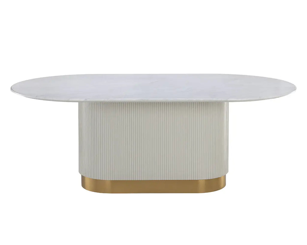 Sunpan Paloma Dining Table 84" Oval 110254
