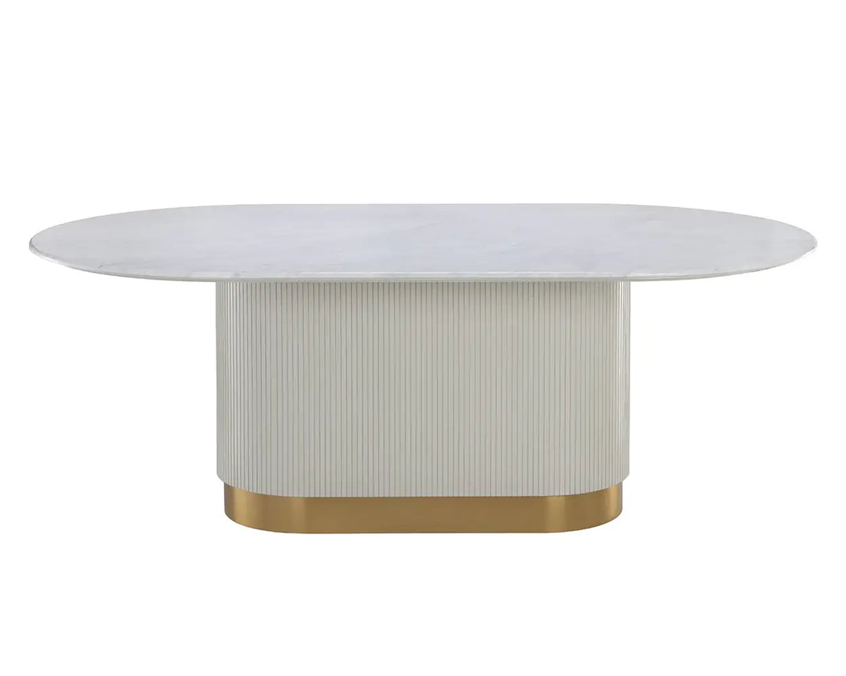 Sunpan Paloma Dining Table 84" Oval 110254