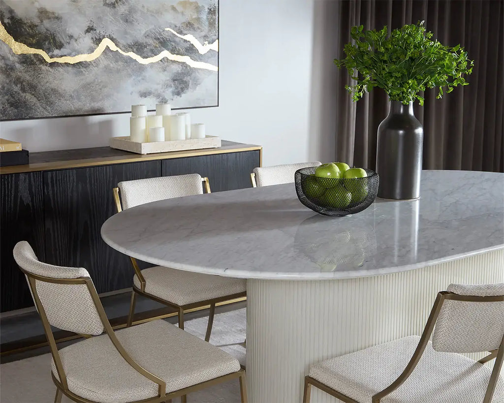 Sunpan Paloma Dining Table 84" Oval 110254