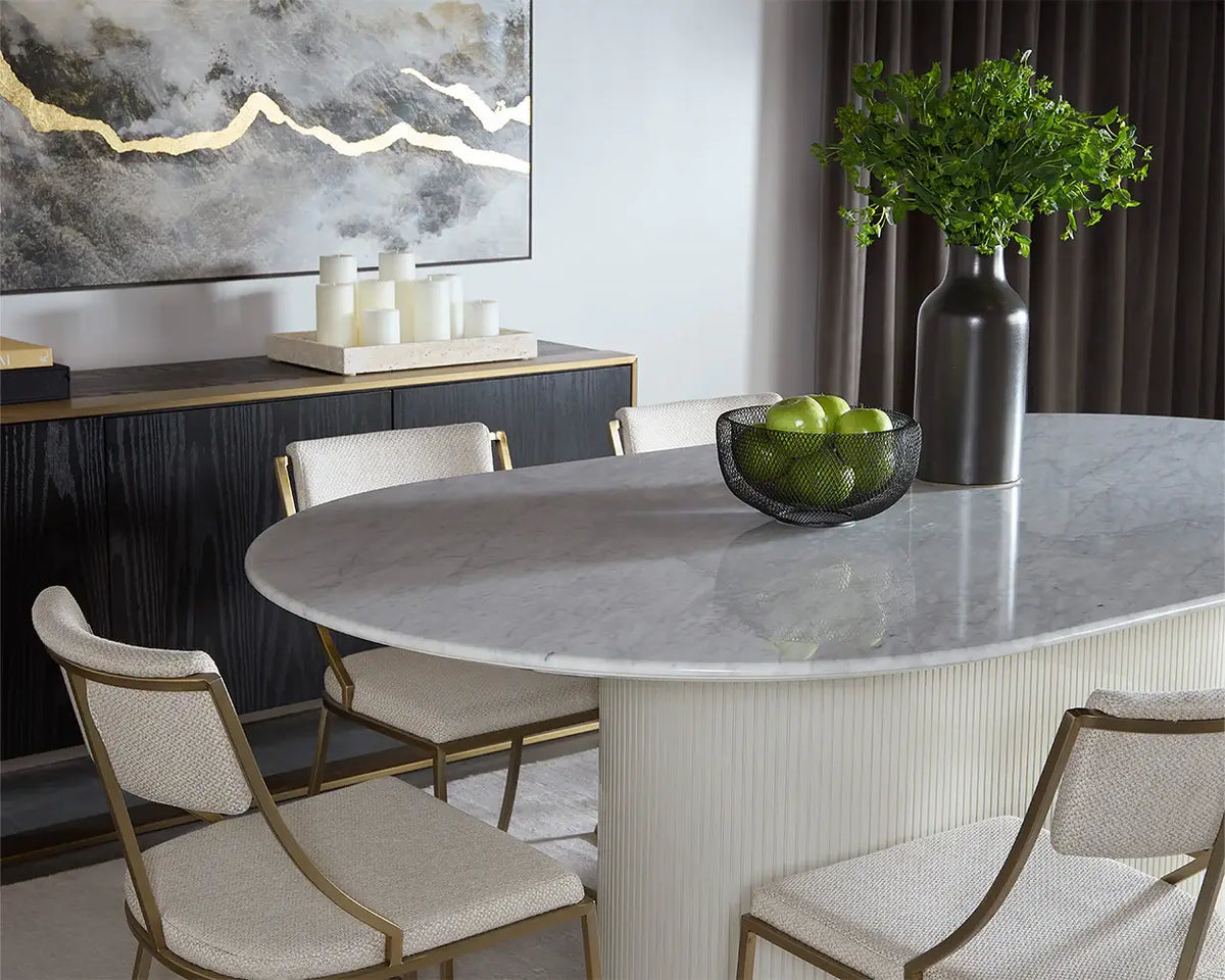 Sunpan Paloma Dining Table 84" Oval 110254
