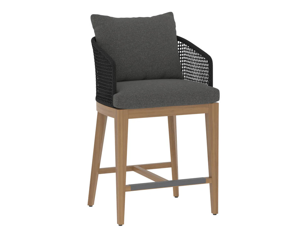 SUNPAN CAPRI COUNTER STOOL - NATURAL - GRACEBAY GREY 110439