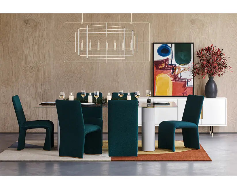 SUNPAN ILUKA DINING CHAIR TEAL SET OF TWO 110455