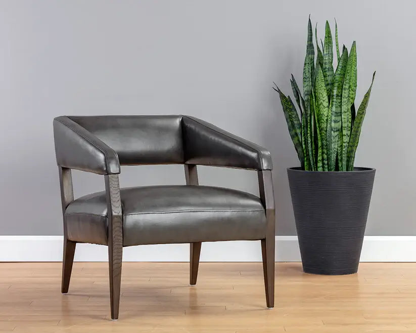 Sunpan Carlyle Lounge Chair Brentwood Charcoal 110530