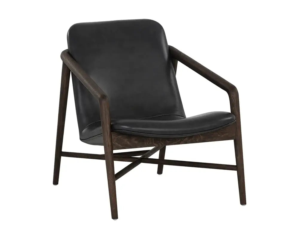 Sunpan Cinelli Lounge Chair Brentwood Charcoal 110538