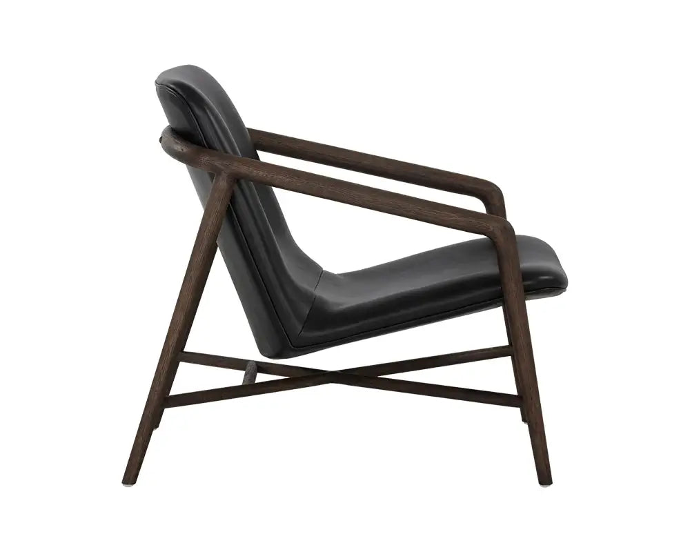 Sunpan Cinelli Lounge Chair Brentwood Charcoal 110538