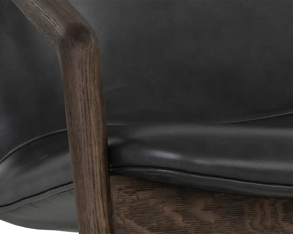Sunpan Cinelli Lounge Chair Brentwood Charcoal 110538