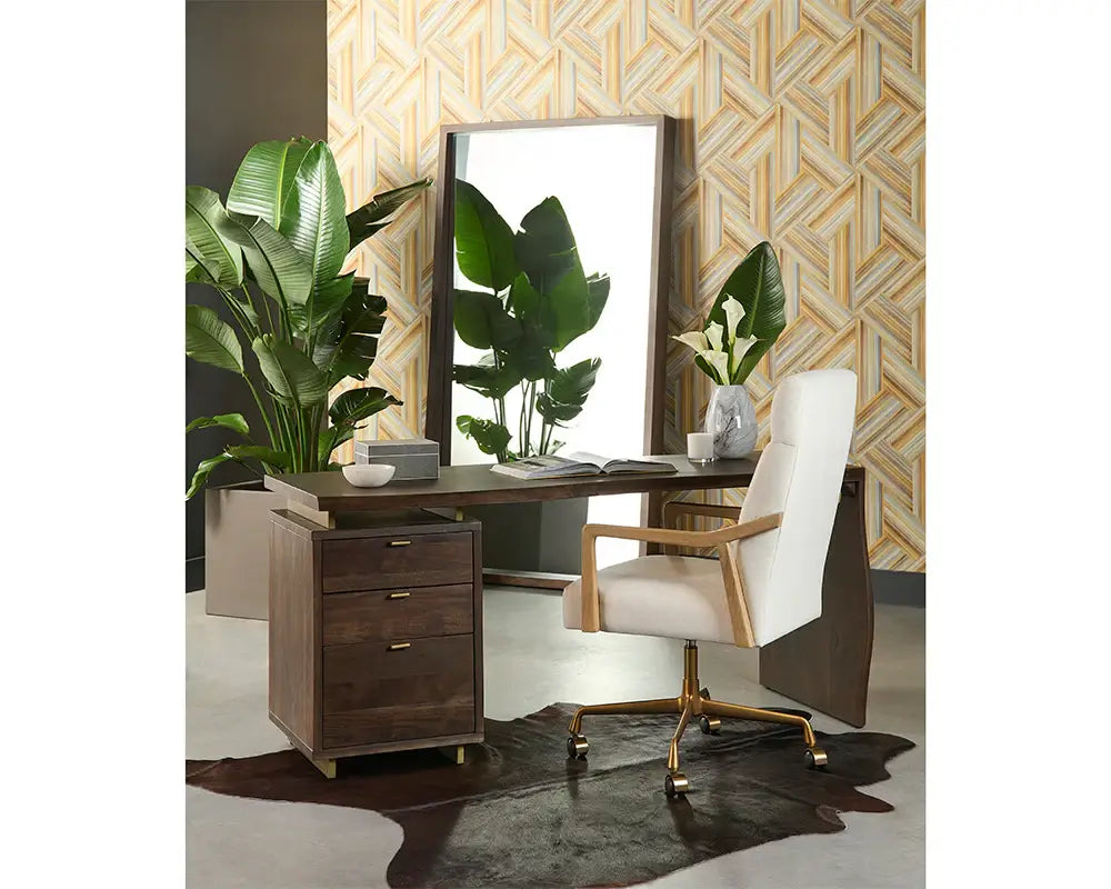 SUNPAN  COLLIN OFFICE CHAIR HEATHER IVORY TWEED 108205