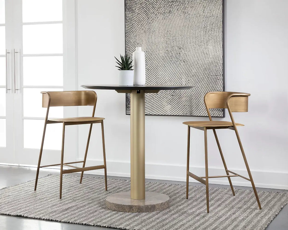 SUNPAN Keanu Counter Stool Gold 110612