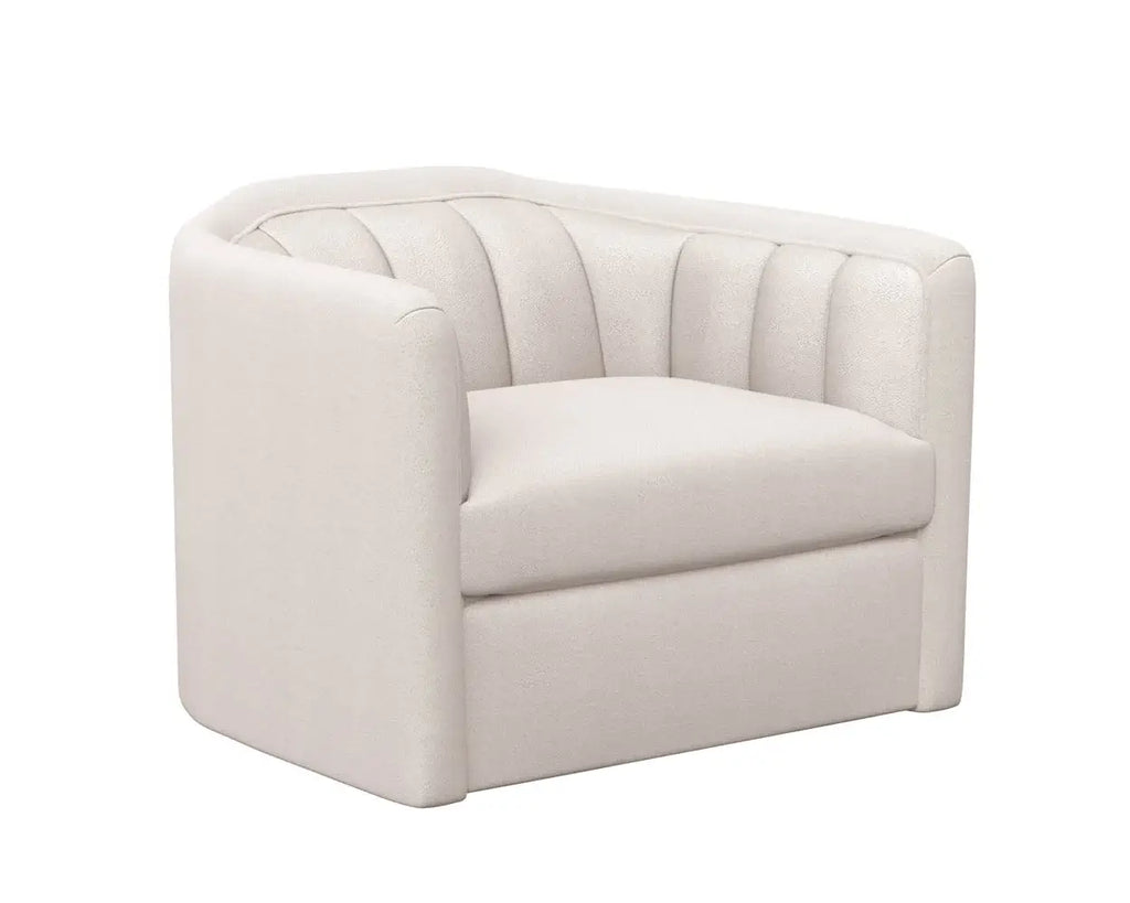 Sunpan Birrit Swivel Armchair Alaska Greige 110705