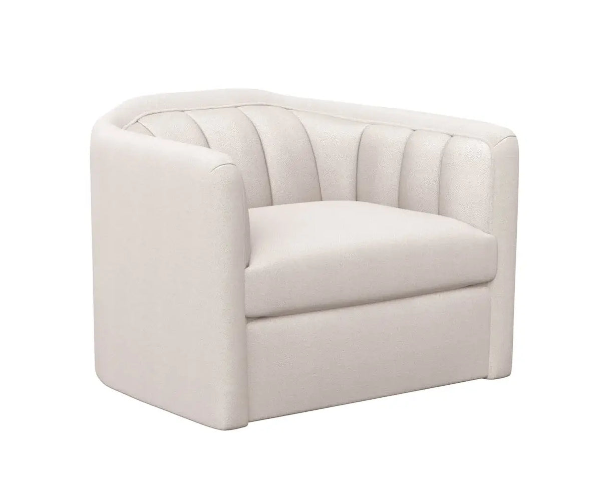 Sunpan Birrit Swivel Armchair Alaska Greige 110705