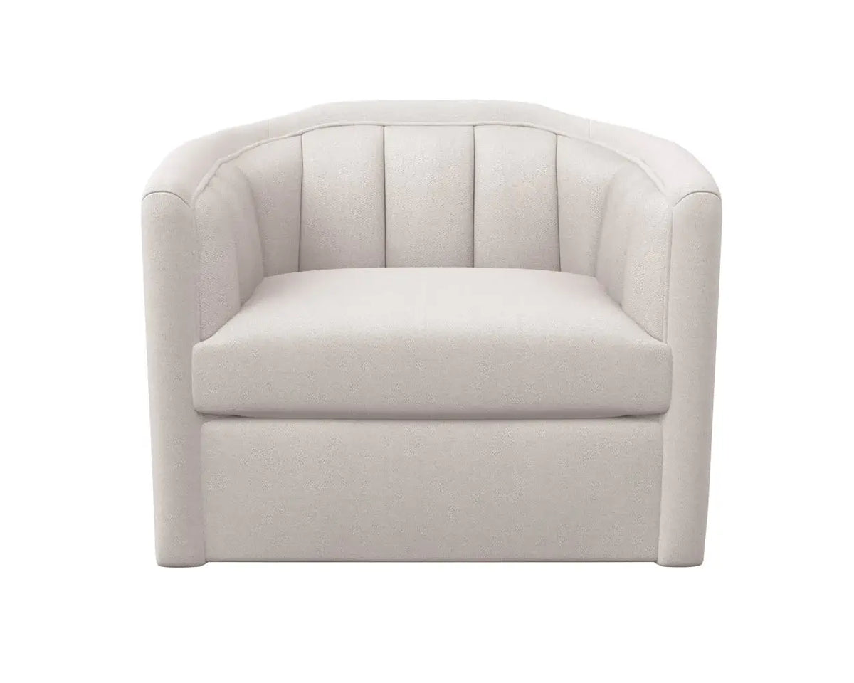 Sunpan Birrit Swivel Armchair Alaska Greige 110705