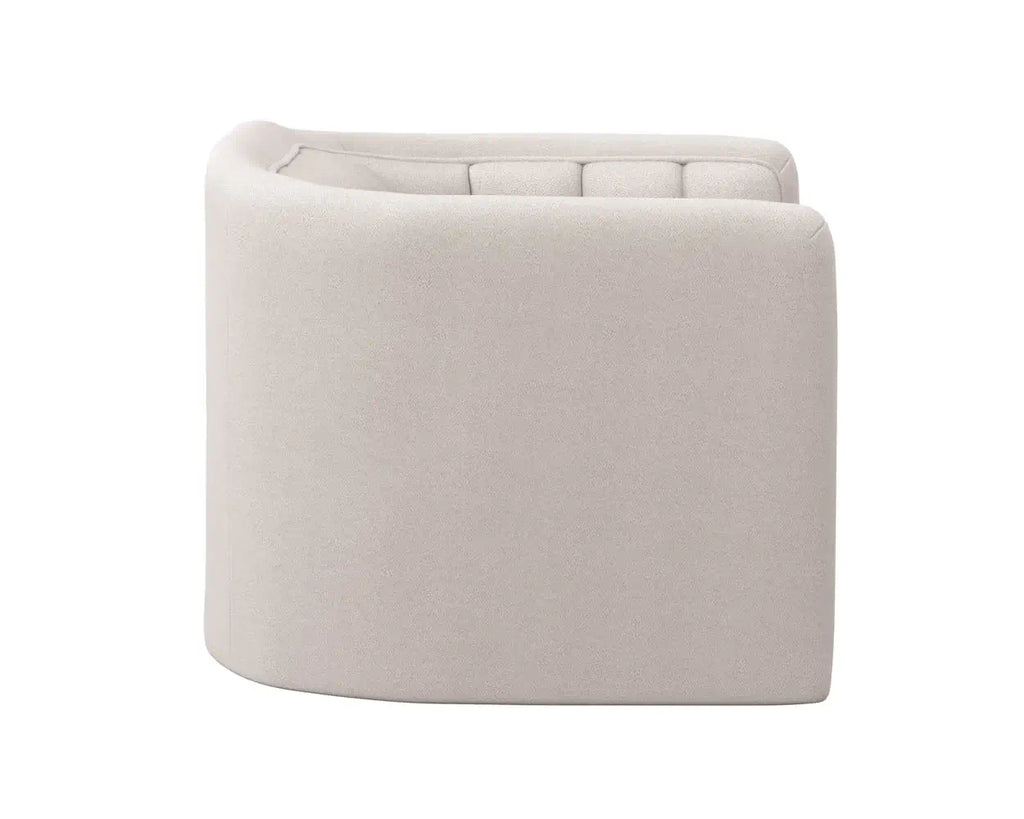 Sunpan Birrit Swivel Armchair Alaska Greige 110705