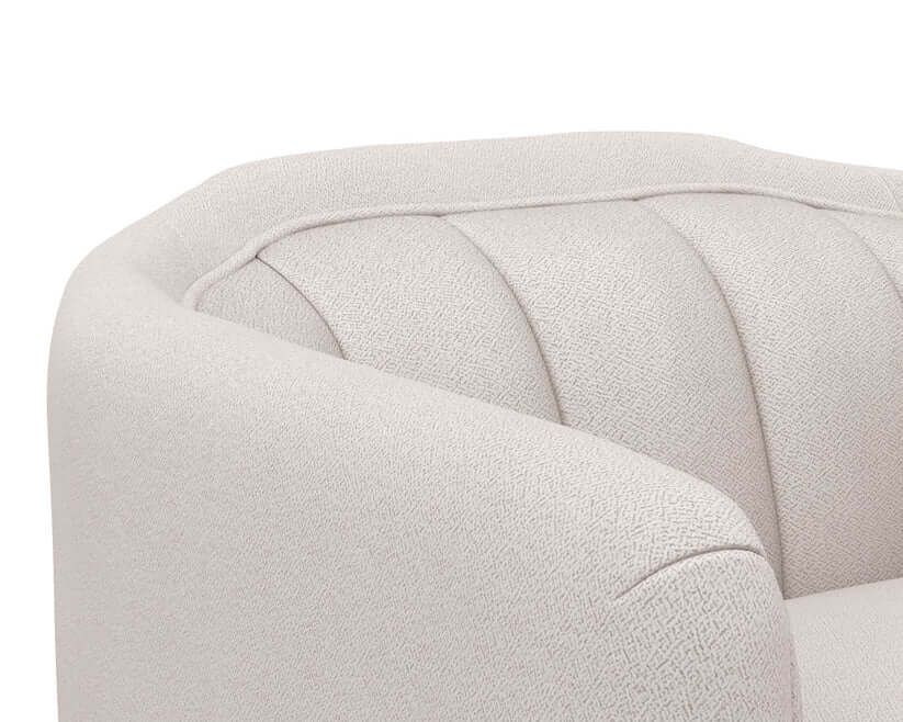 Sunpan Birrit Swivel Armchair Alaska Greige 110705