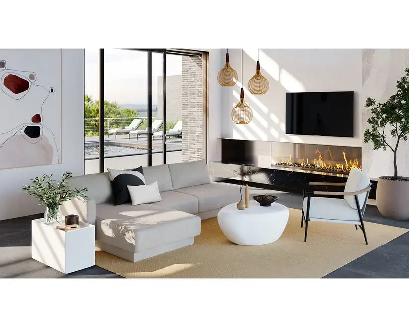 Sunpan Corvo Coffee Table - Small White 110745