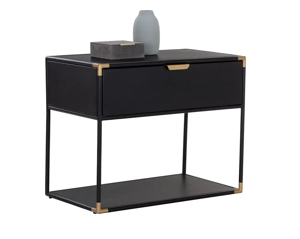 SUNPAN DOONE NIGHTSTAND BLACK 110767