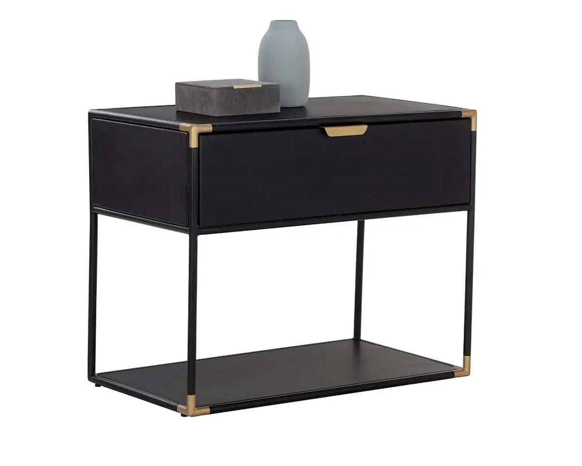 SUNPAN DOONE NIGHTSTAND BLACK 110767