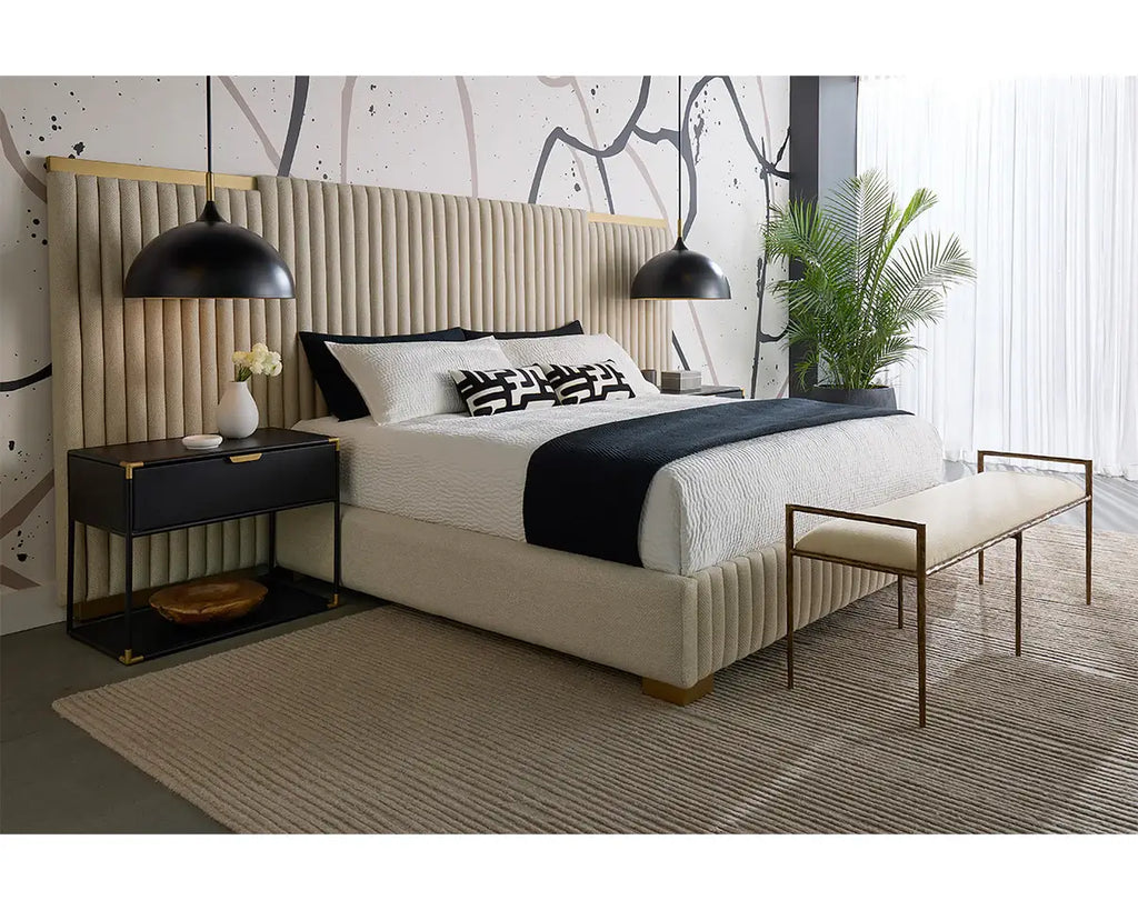 SUNPAN DOONE NIGHTSTAND BLACK 110767