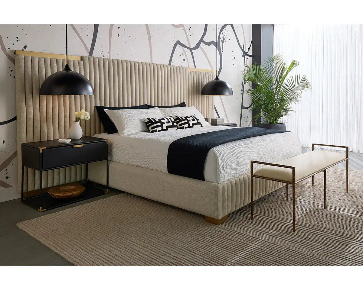 SUNPAN DOONE NIGHTSTAND BLACK 110767
