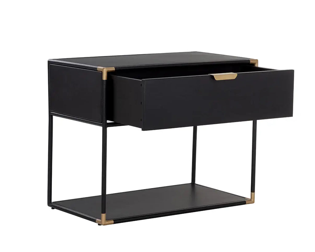 SUNPAN DOONE NIGHTSTAND BLACK 110767