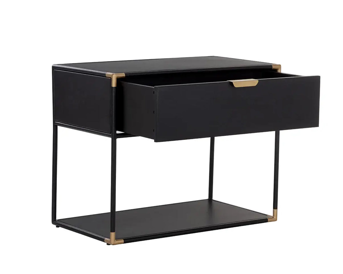 SUNPAN DOONE NIGHTSTAND BLACK 110767