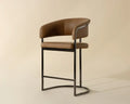 SUNPAN MARRIS COUNTER STOOL COGNAC GUNMETAL 110907