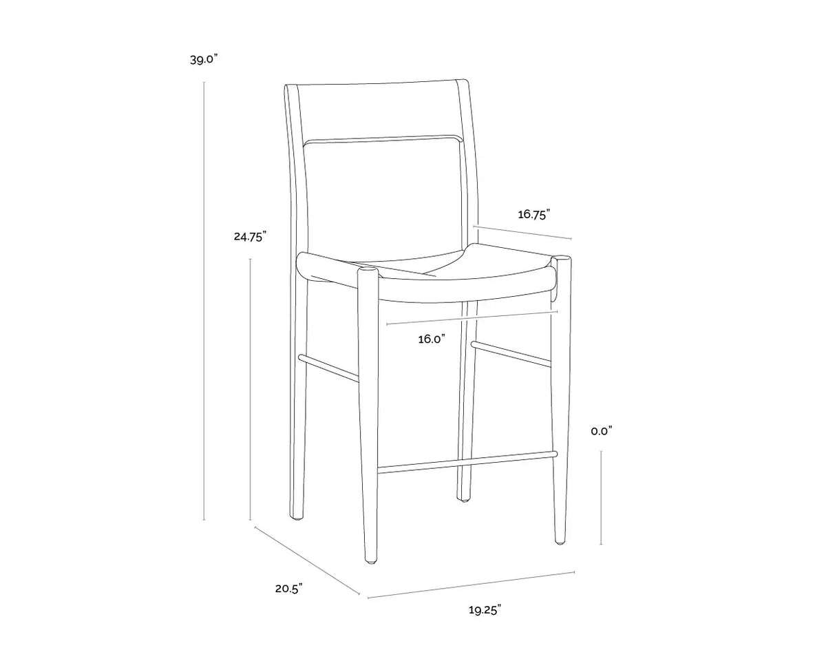 SUNPAN BONDI COUNTER STOOL - LIGHT OAK 110982