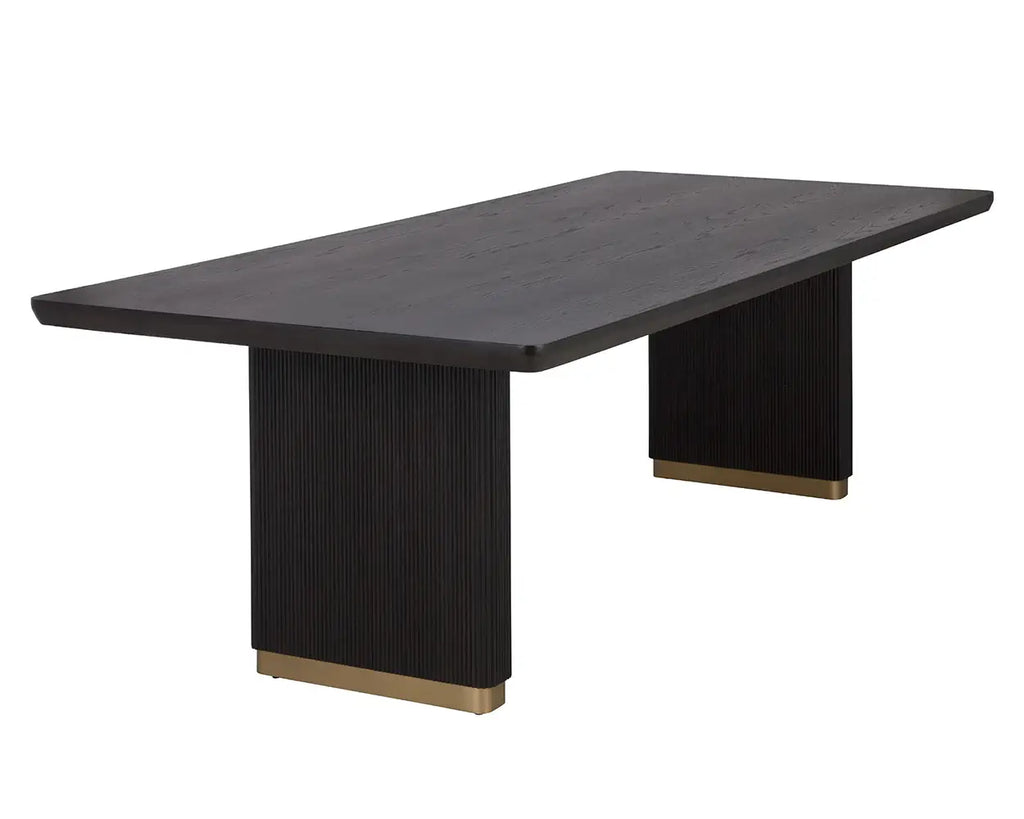 SUNPAN Kalla Dining Table 96"Rectangular Charcoal 110990
